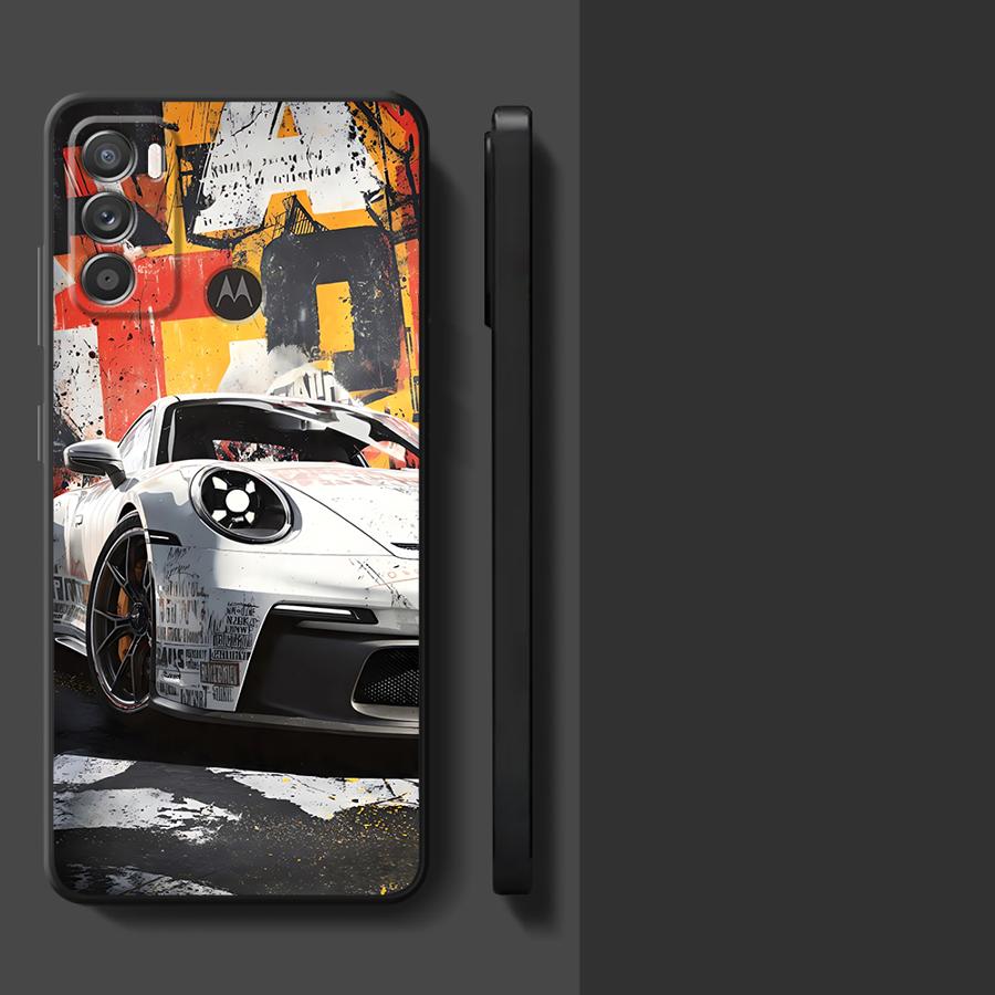 Case for Motorola Moto G71 G32 G22 Edge40 Edge 20 Pro 30 Lite G53 G30 G50 G51 G73 G60s G52 Phone Cover JDM Sport Car