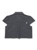Eogeulliswedou Checkered Double Blouse (Navy)