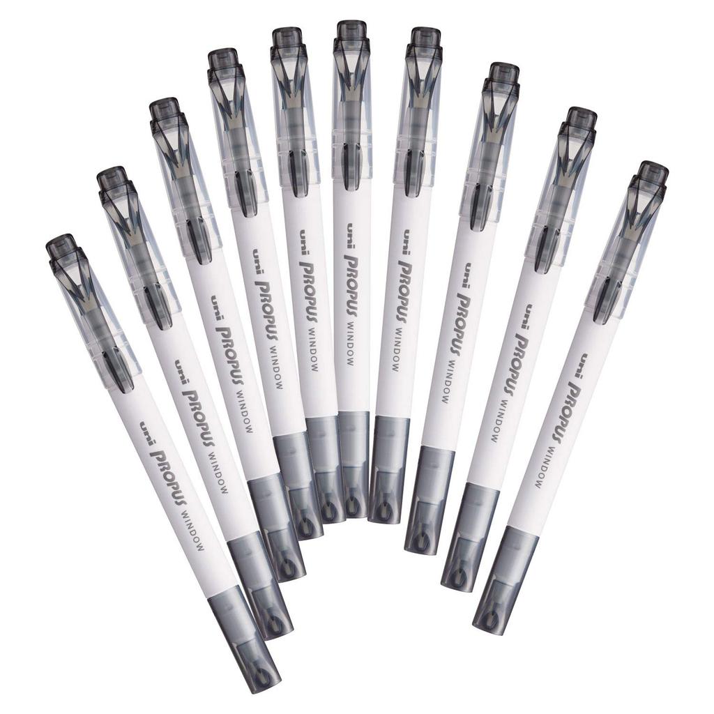 Mitsubishi Pencil Color Marker Smoke Pro-Pass Window, Gray, 10-Piece Box, PUS103TS.23
