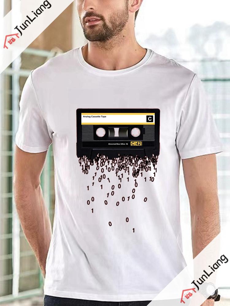 Classic Vintage Cassette Youth T-shirt Men Woman Hip Hop Tape Music Printed T-shirt Trend Gothic Street Fashion Ropa Hombre