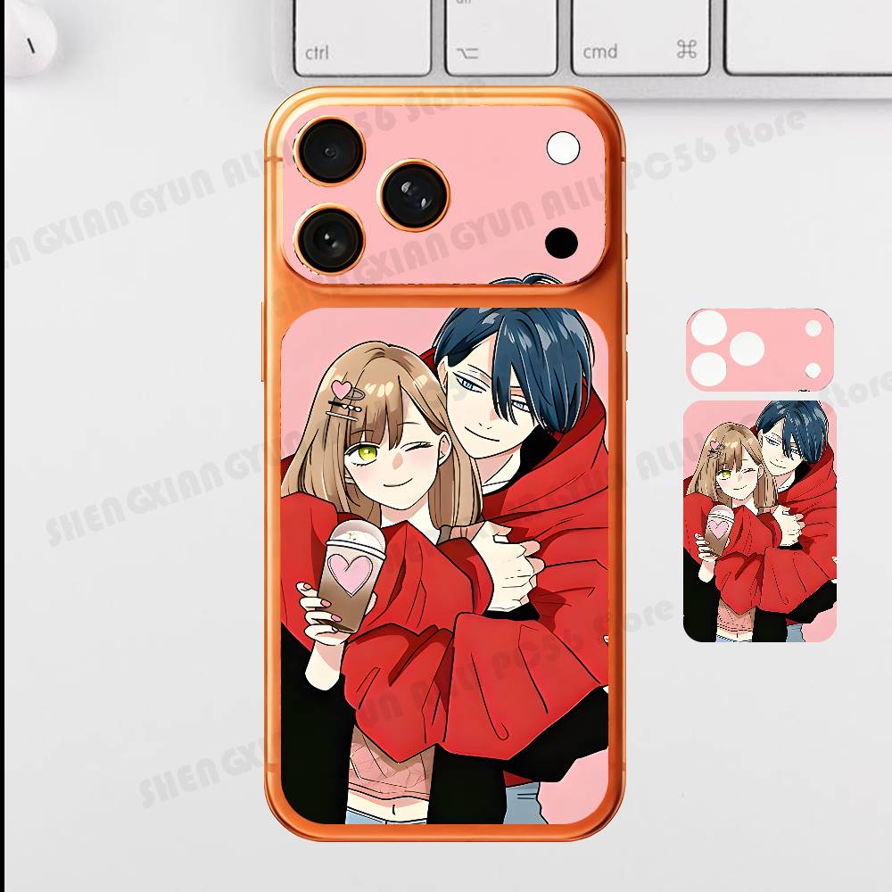 Anime Y-Yamada T-Tendou For Iphone 17 Pro ProMax Back Protective Decorative Sticker Back Cover