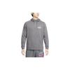 Nike Letter Print Hoodie Long Sleeve Men Tops Iron-Grey FN3286-068
