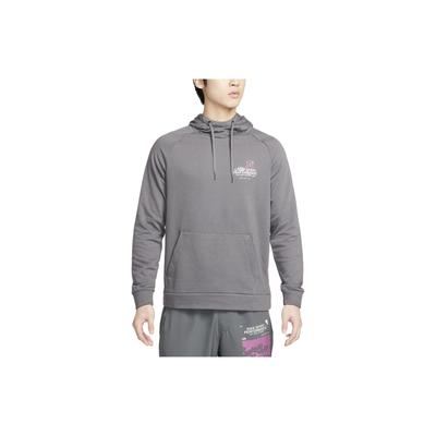 Nike Letter Print Hoodie Long Sleeve Men Tops Iron-Grey FN3286-068