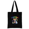 Summer New Teddy Bear Series Canvas Tote Bag Harajuku Style Black Printing High Capacity Shoulder Bag Fashion Shopping Bags