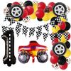 Racing-themed Party Balloon Set for Children's Birthday Party Decorations