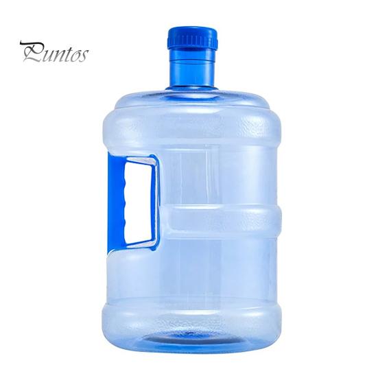 Easy Grip Water Jug Reusable with Handle, Clear PET Refillable Portable Handle Tank Bottle, Storage Container for Home Office And Emergency