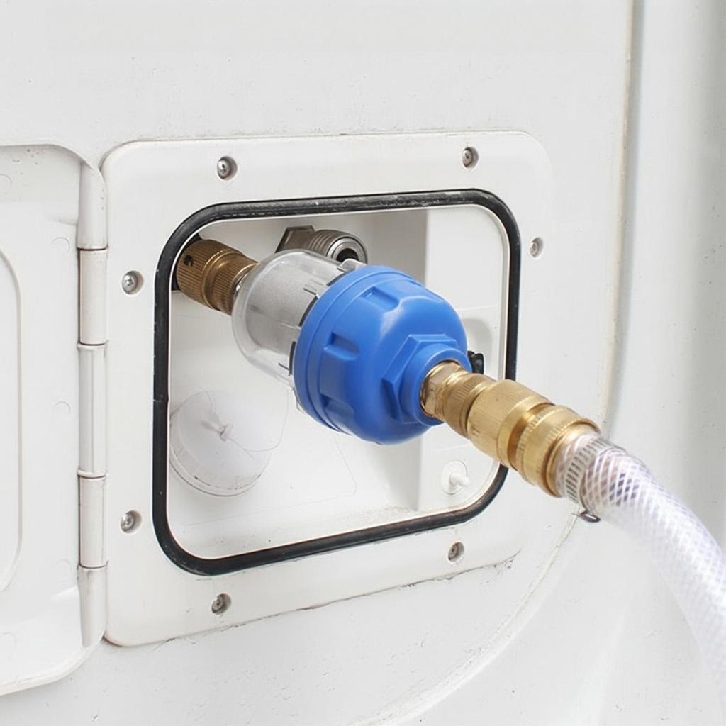 RV Water Tank Water Filter Outdoor Faucet Impurity Filter Trailer Water Purifier Hose Adaper Joint Filter For 4 points Interface