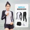 Unisex UV Protection Rash Guard Set Long Sleeve Top Pants Snorkeling Surfing Swimming Diving