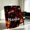 Personalizowany koc z nadrukiem Genshin Impact, Dekoracja domu, Sypialni, Sofy, Kempingu, Kanapy, Prezenty na Urodziny Boże Narodzenie