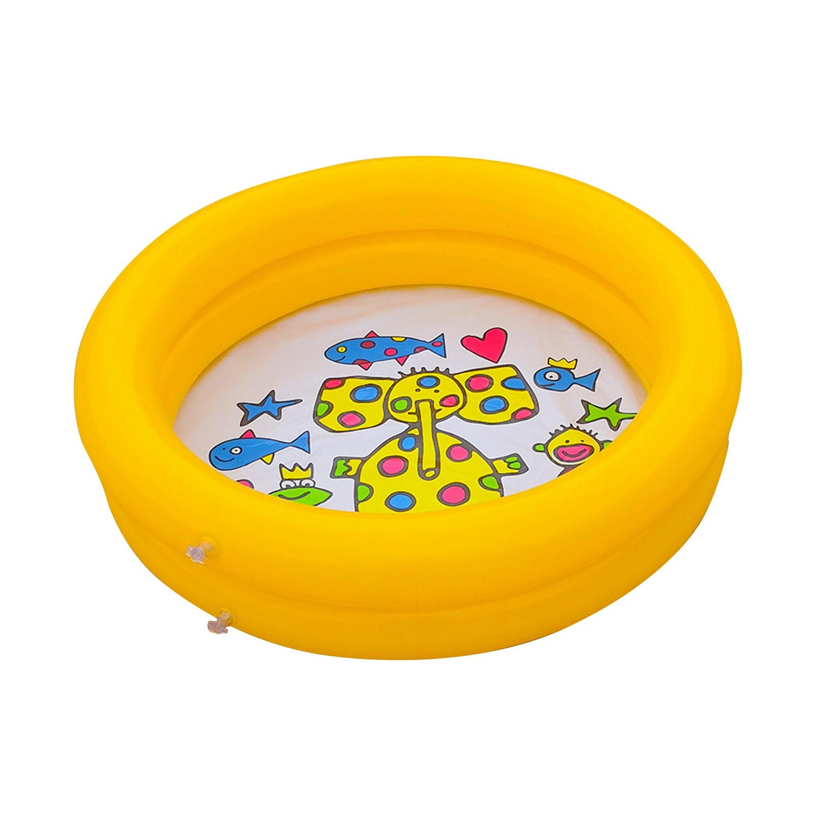 

Круглый надувной детский бассейн, детский летний бассейн, портативный ПВХ, детский бассейн для малышей, водный игровой бассейн для заднего двора на открытом воздухе One Size