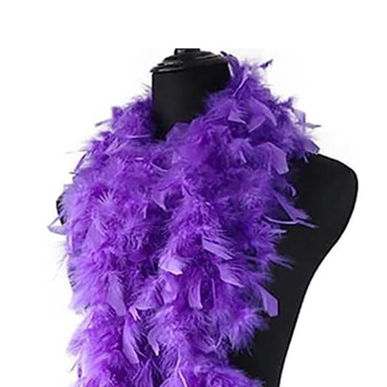 Kalkunfjærboaer Fluffy fjærboaskjerf med hjerteformede rammeløse solbriller Halloween julekostymetilbehør for kvinner jenter