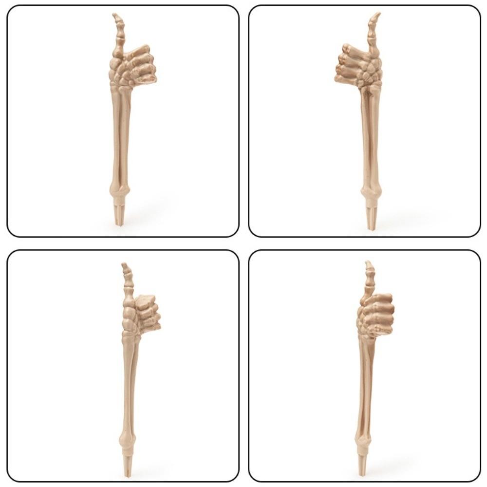 Spooky Decor Skeleton Gesture Lawn Stake Stable Halloween Decoration Lawn Garden