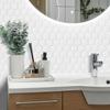 Self-adhesive Peel and Stick Backsplash Waterproof 12*1 2inch Wallpaper Heat-resistant Oil Proof Stick Tile for Kitchen Bathroom