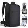 MANETTA Perfect Travel Business 30L Backpack Large Capacity 5WAY Dry Wet Separation Water-resistant Rucksack 17.3-inch PC Storage Waist Belt MOLLE
