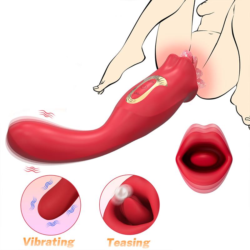 Tongue Licking Nipple Clitoris Vibrator Stimulator Vagina Nipple Vibration Masturbation Tools Vibrator Sexy Adult Female 18