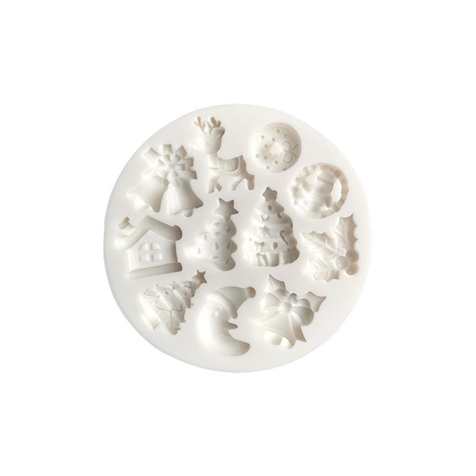 

Украшения в виде колокольчиков для рождественской елки, силиконовые формы для сахарного ремесла, инструменты для выпечки шоколадных кексов и помадки