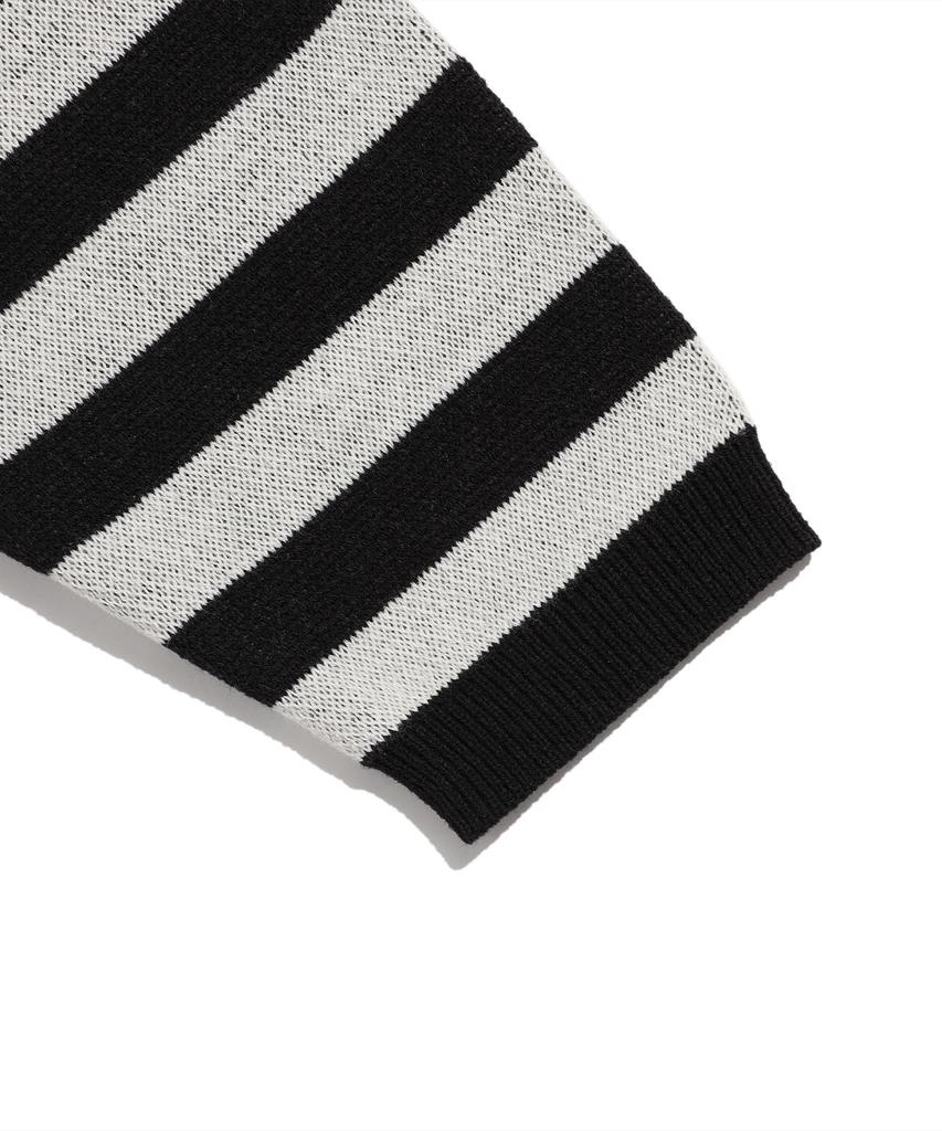 NICEGHOSTCLUB Skull Rabbit Stripe Knit_Black(Ng2Fsuk600A)