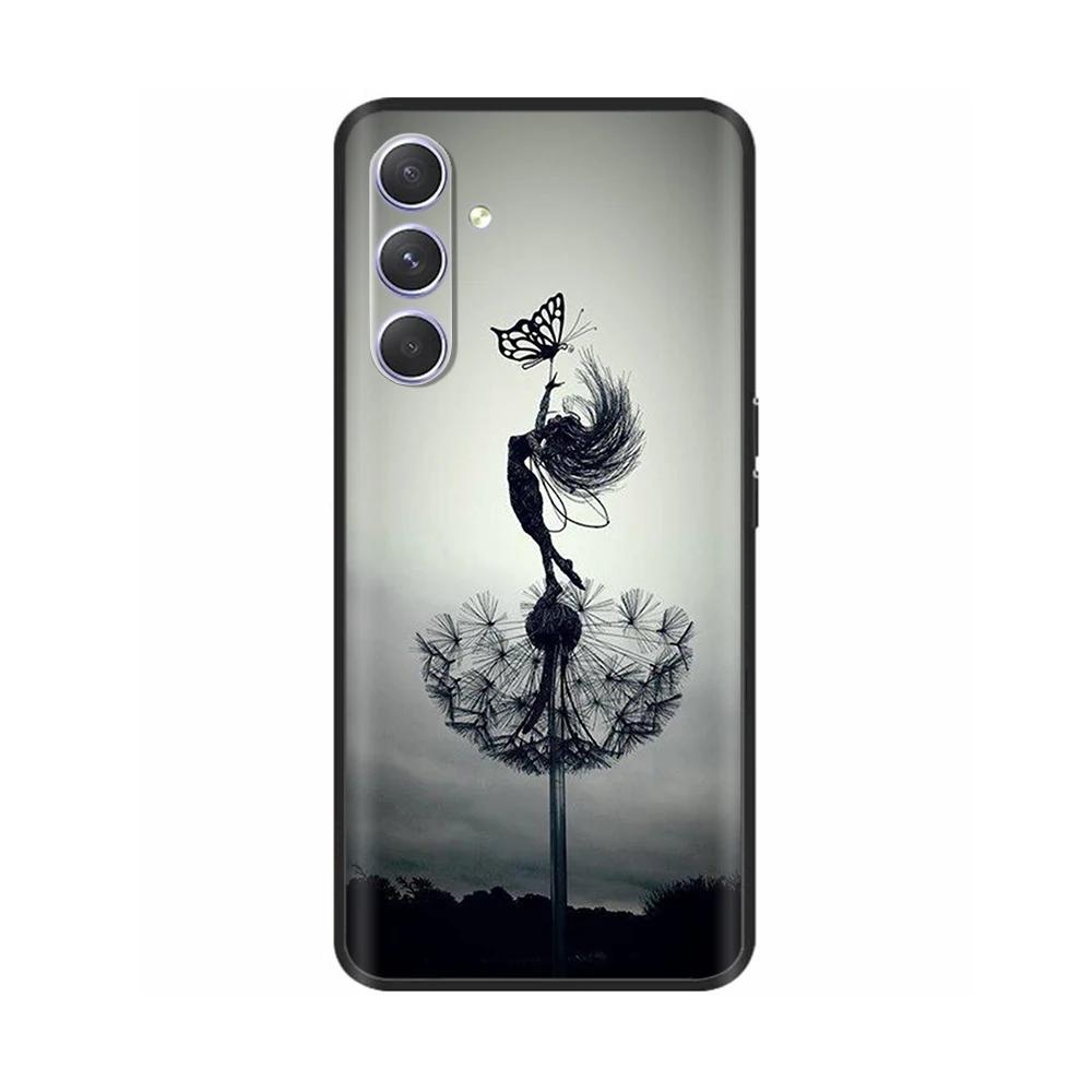 For Samsung Galaxy A34 Case 5G SM-A346B Soft Silicone TPU Phone Case For Samsung A54 5G Back Cover GalaxyA54 A 54 Bumper Para