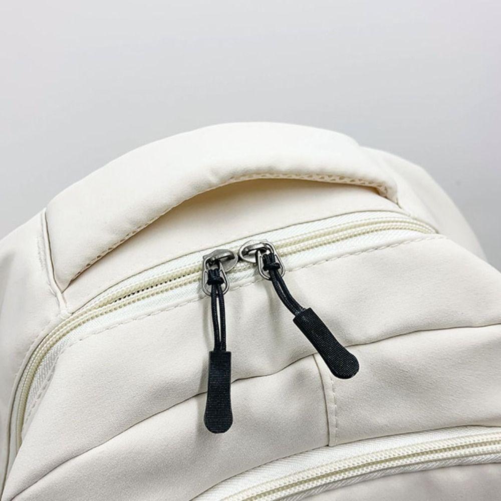 Simple Large Capacity Backpack Solid Color College Backpack Durable Laptop School Bag Outdoor