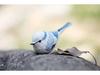 Hand-Carved Wooden Bird Ornament: Cute, Simple Healing Gift