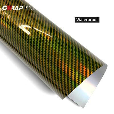 Gloss Laser Gold Stickers Carbon Fiber Vinyl High Gloss Film Motorcycle Body DIY Decorate Sticker for Car Motorcycle Accessories