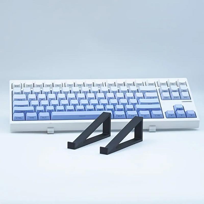 2Pcs Portable Keyboard Elevated Stand,20° Ergonomic Keyboard Tilt Stand, Raised Keyboard Computer Keyboard Riser Accessories