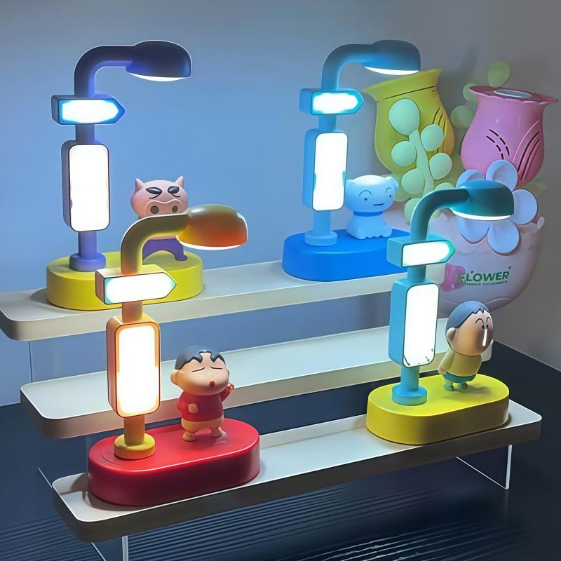 Latest Genuine Crayon Shin-Chan Nightlight Series Of Blind Box Ornaments Decoration Trend Figure Creative Children'S Birth Date Present
