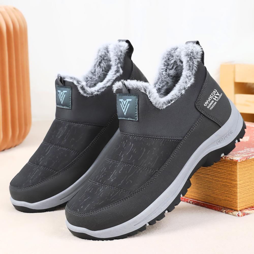 

Men s Warm Snow Boots Soft and Comfortable Anti Cold Men s Outdoor Travel Shoes 45 серый