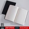 A5 Kraft Paper Notebook: Blank/Lined, B5 Notepad, Foldable Sketchbook for Students