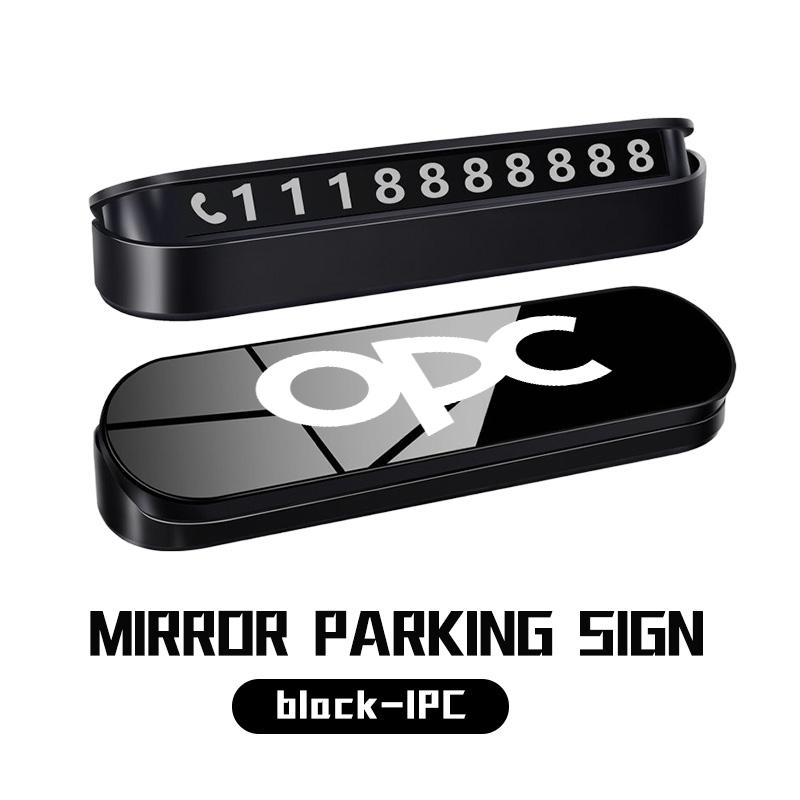 Pour voiture Opel Carte de stationnement temporaire Numéro de téléphone Support de téléphone Plaque Accessoires de style automobile Corsa Mokka Astra Cascada Adam