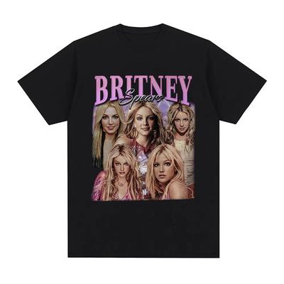 Britney Spears Mode Ästhetik Grafik T-Shirt Männlich Weiblich Baumwolle T-Shirts Harajuku Vintage Kurzarm T-Shirt Übergroß