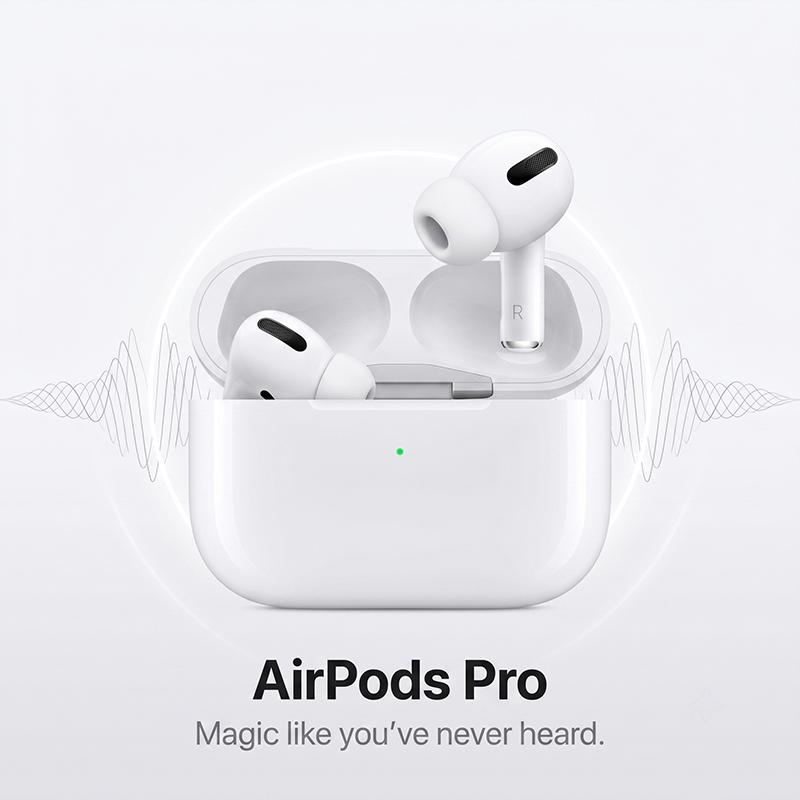 Apple AirPods Pro True Wireless Ohrhörer Räumliches Audio USB-C Ladefunktion Freihändige Anrufe Ohrstöpsel Für Alle Smartphones weiß