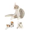 Realistic Cat Figurine Educational Lifelike Cute Simulated Cat Model Toy for Children Room Desk