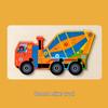 Kids' 3D Wooden Engineering Vehicle Puzzle & Matching Board Toy