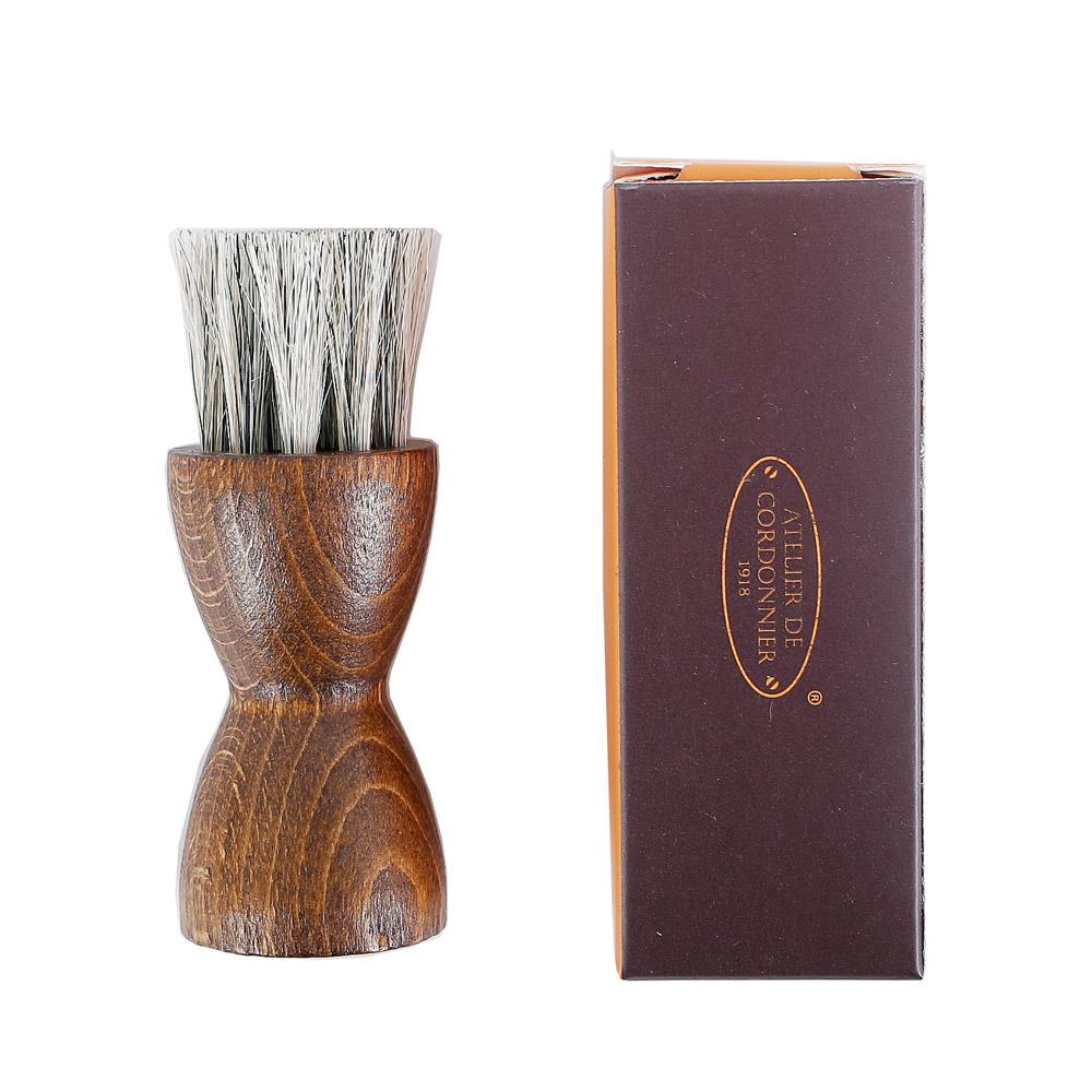 Atelier De Cordonnier 1918 Shoe Brush Set (Horsehair + Boar Bristle + Small Brush)