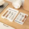 Rectangle Drawer Cutlery Organizer Compartments Cutlery Container Drawer Divider Tray  Cabinet