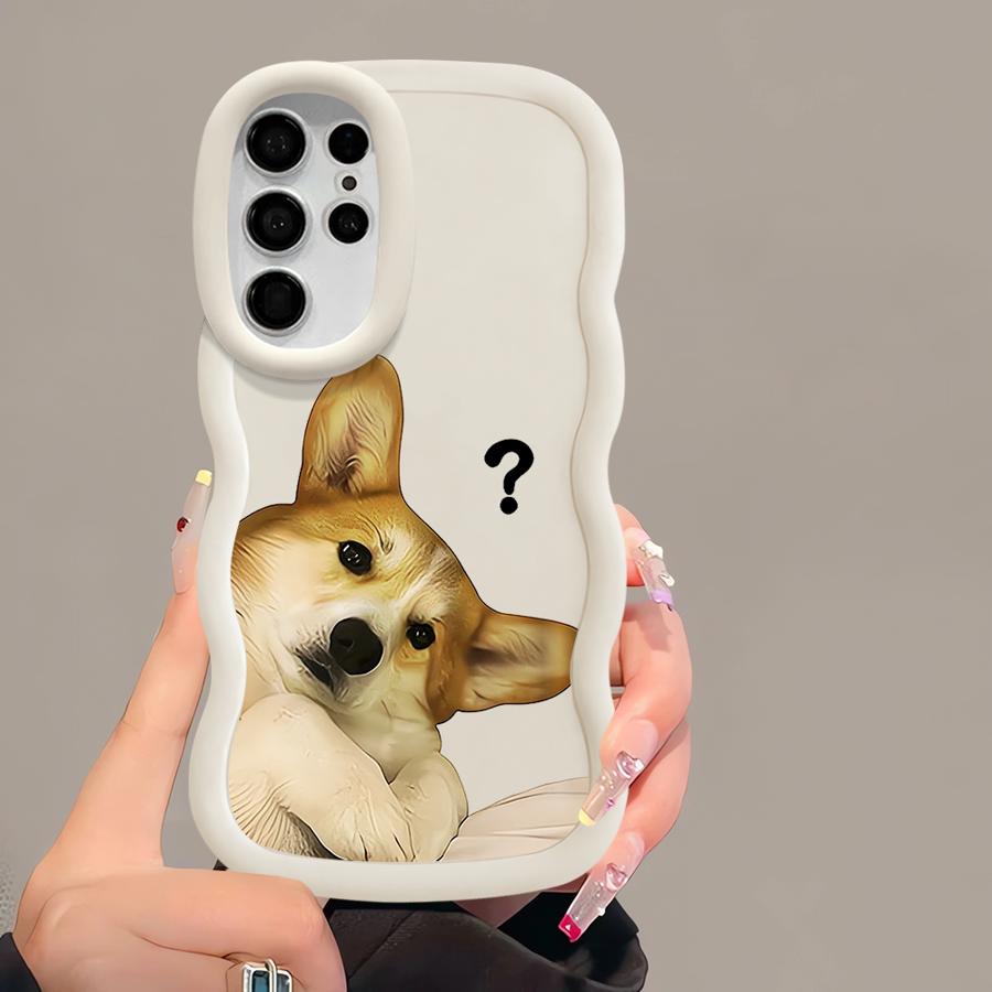 Funny Dog Soft Phone Cover Case for Samsung Galaxy S22 Ultra S24 S20 FE A26 S21 S23 Plus S25 A25 A24 A54 A35 A55 A36 A34