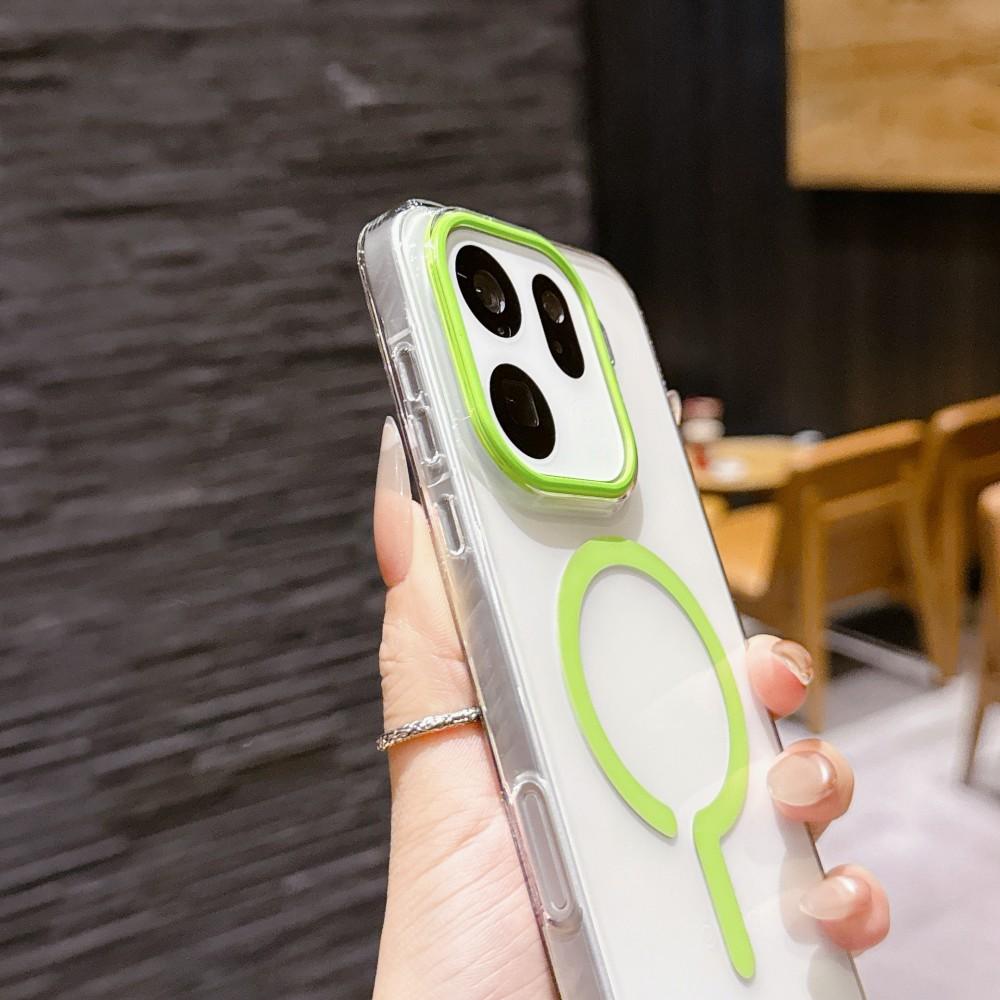 Custodia Rigida in PC Trasparente Magnetica per Ricarica Wireless Cover Posteriore Protettiva per OPPO Find X9 Pro Find X9 X9Pro Guscio