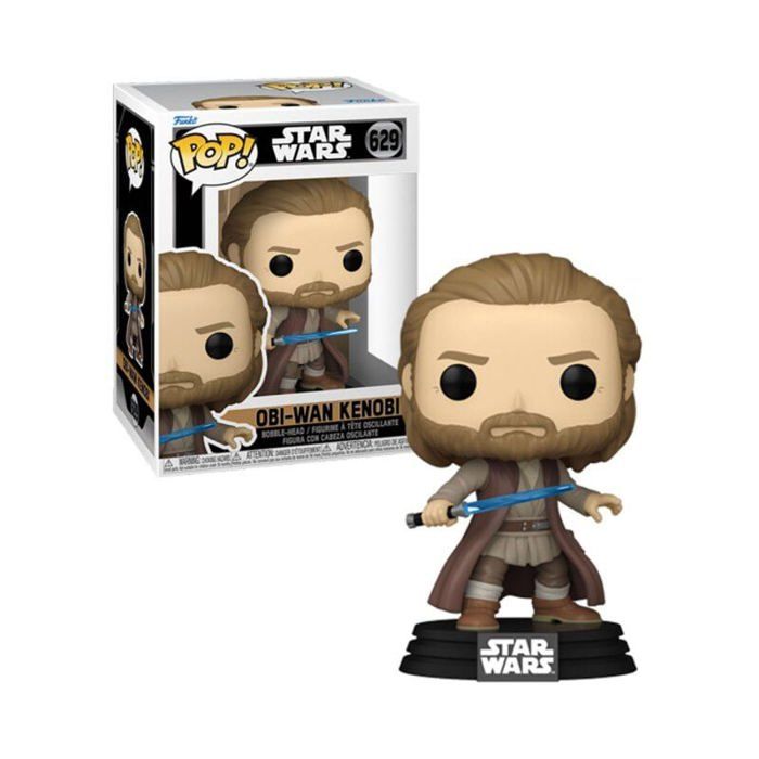Figurine de collection - FUNKO - Obi-Wan Kenobi (Battle Pose) - Star Wars - Gris - Multicolore