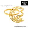 Eid Mubarak Paper Napkin Rings Gold Silver Western Restaurant Wedding Muslim Islamic Ramadan Kareem Party Decorations Supplies