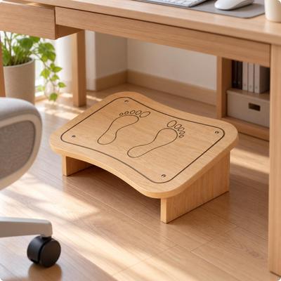 Holzfußhocker zur Entlastung mit platzsparendem Design Wirbelsäulenausrichtung Erhöhte Füße
