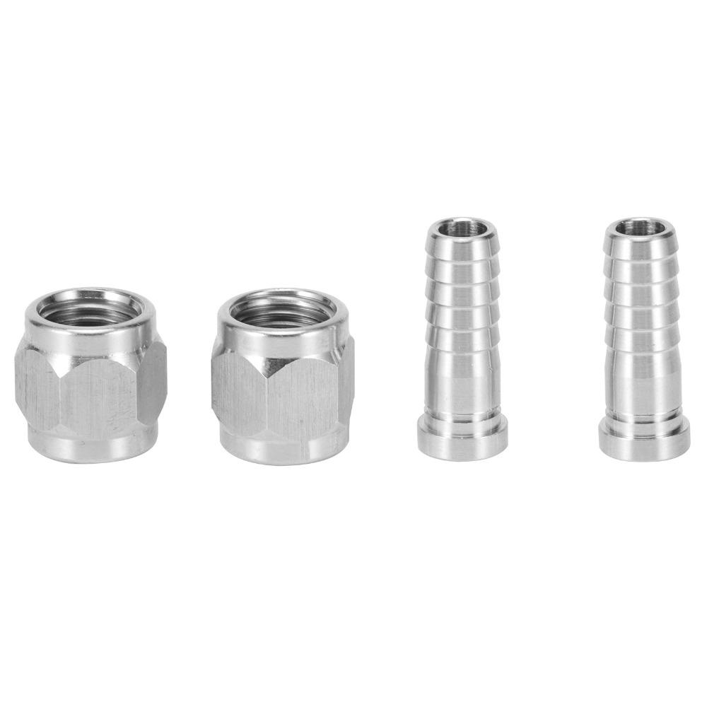 4pcs Stainless Steel Barb Fitting Set 8mm Barb Hose Swivel Nut Convenient Swivel Nut Barb Home Brew