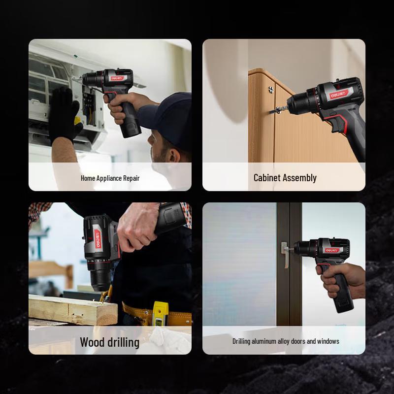 Deli 16V Cordless Electric Drill CN plug (adapter included)