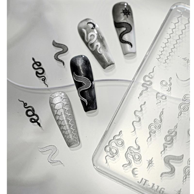 Reusable Snake Design Silicone Mold For 3D Nail Art Embellishments And Resin Crafting Projects
