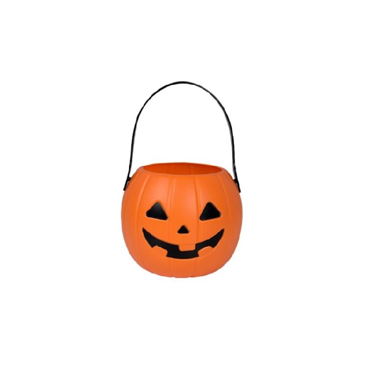 Großer Süßigkeitenhalter für Partydekoration Halloween Kürbis Leckerlibecher Mit Bequemem Griff