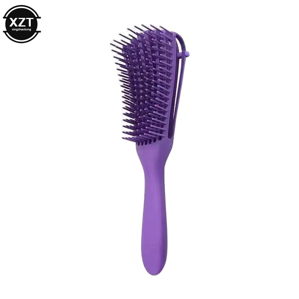 

1Pcs Eight Claw Massage Comb Anti Static Wet Dry Women Detangle Scalp Massage Wavy Styling Tool Detangler Brush for Curly Hair фіолетовий