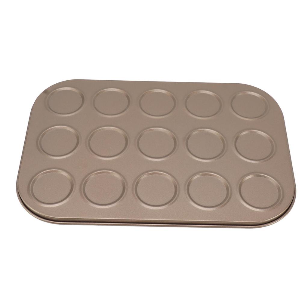 Muffin Top Pan Macaron Bakeware Pan Muffin Tray Baking Mold Carbon Steel Bakeware for Oven Baking Gold