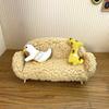1:12 Dollhouse Miniature Sofa Chair Soft Single Sofa Double Sofa With Pillow Trendy Toys Doll Home Furniture Decor Toy
