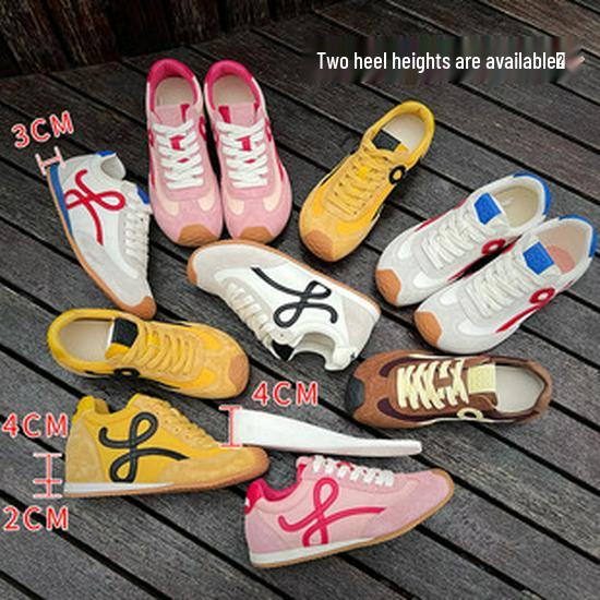 Herbst 2025 Damen Laufschuhe mit dicker Sohle und Höhenerhöhung - Saugfolien-Dad-Schuhe für lässigen, vielseitigen Sport.