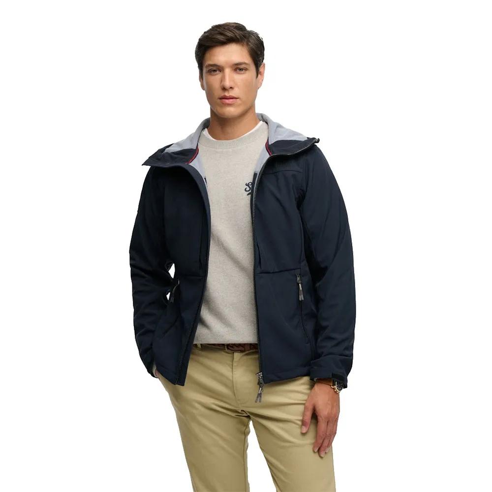 Superdry Blau Hoodie Softshell Tech - Bild 5